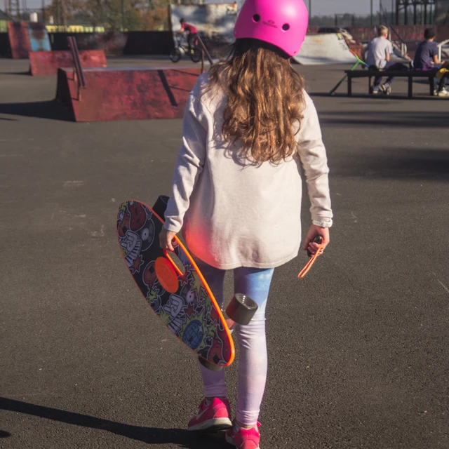 Električni longboard WORKER Smuthrider - črna-oranžna