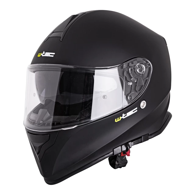 Moto čelada W-TEC V127 - črna-grafike - črna-mat