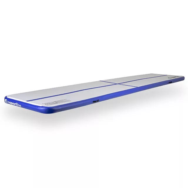 Airtrack inSPORTline Airstunt 500x100x10 cm bela