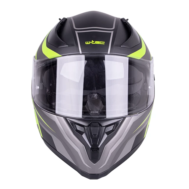 Integralna čelada W-TEC Vintegra Graphic - črna-fluo rumena