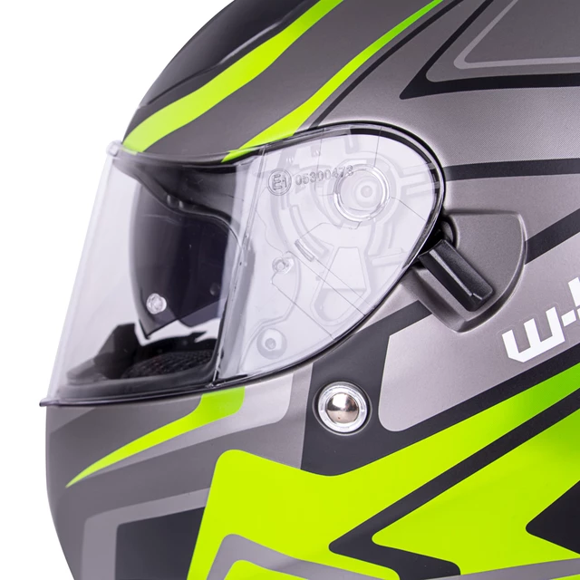 Integralna čelada W-TEC Vintegra Graphic - črna-fluo rumena