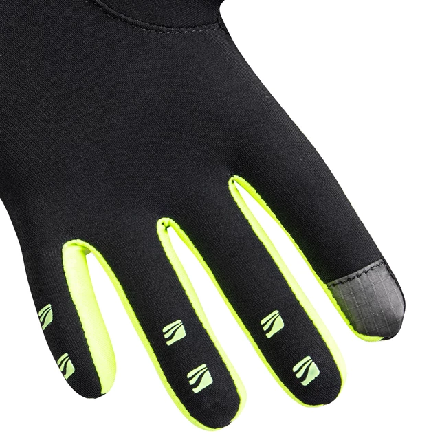 Tekaške rokavice inSPORTline Tibidabo - črna-fluo