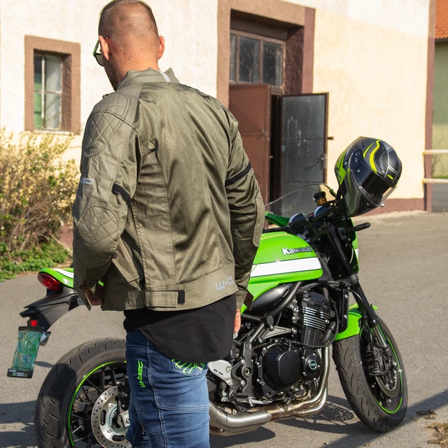 Integralna čelada W-TEC Vintegra Graphic - črna-fluo rumena