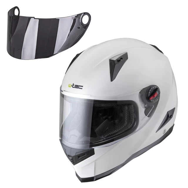 Integralna čelada W-TEC NK-863 - črna lesk - bela