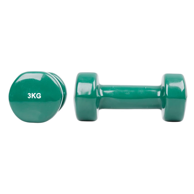 2 x 3kg inSPORTline Smoothbell Set Vinyl Uteži