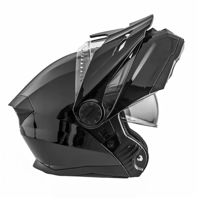 Preklopna enduro čelada W-TEC Biscaia P/J - črna lesk