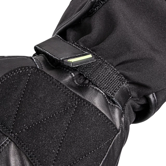 Ogrevane motoristične in smučarske rokavice W-TEC HEATride - črna-fluo zelena