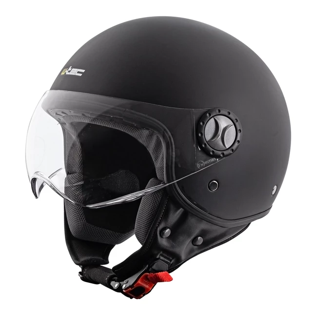 Čelada za skuter W-TEC FS-701MB Matt Black - črna - črna