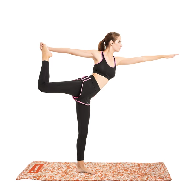 Podloga za vadbo inSPORTline Camu 173x61x0,8 cm - oranžna maskirna