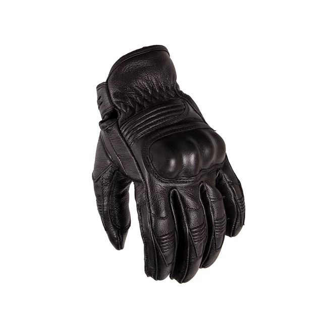 Usnjene moto rokavice W-TEC Trogir - črna