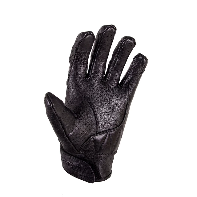 Usnjene poletne moto rokavice W-TEC Boldsum - črna