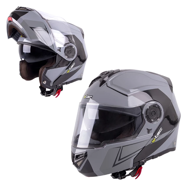 Preklopna moto čelada W-TEC Vexamo V270 - bela