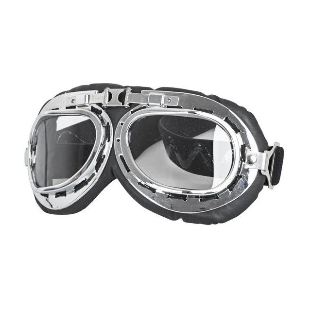 Moto čelada W-TEC YM-629 z očali Ageless - črna-mat