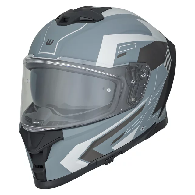 Moto čelada W-TEC Nexwor Graphic - fluo - siva