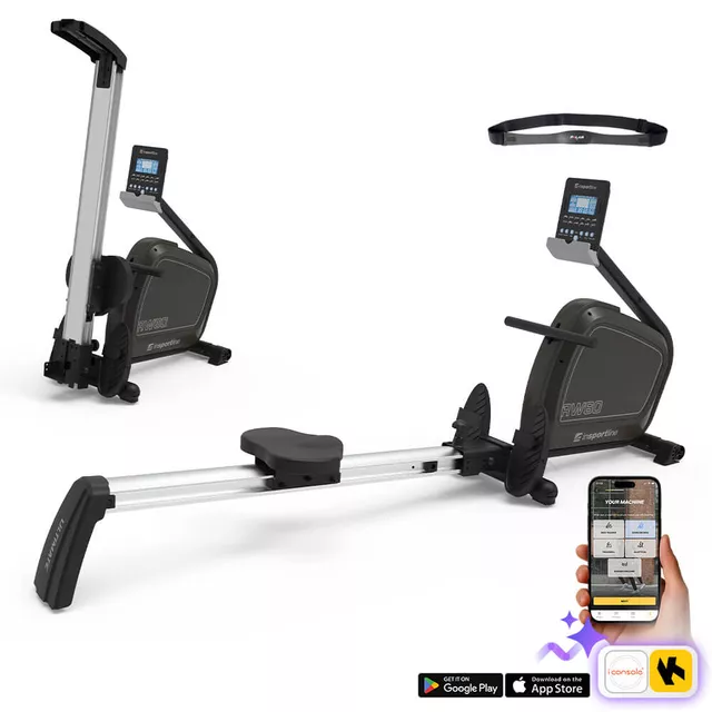 Veslaška naprava inSPORTline inCondi RW60 - siva