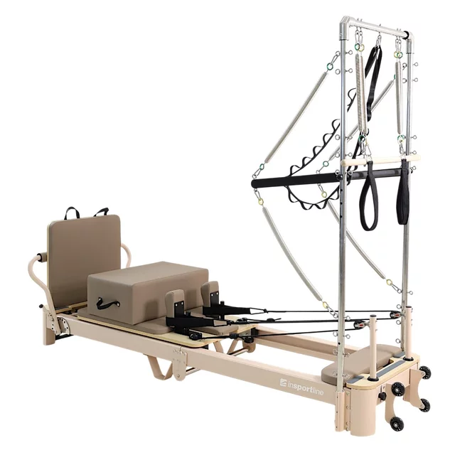 Pilates reformer inSPORTline Comfolder EVO - bež