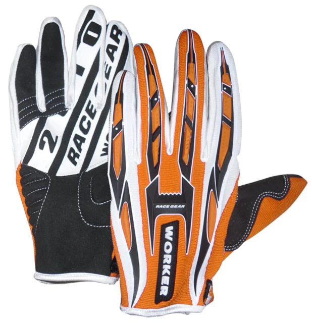 WORKER MT790 motorcycle gloves - oranžna - oranžna