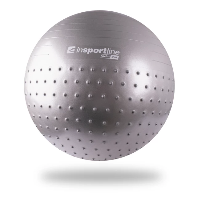 Gimnastična žoga inSPORTline Relax Ball 75 cm - siva