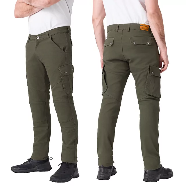 Moto hlače W-TEC Nuksan - črna