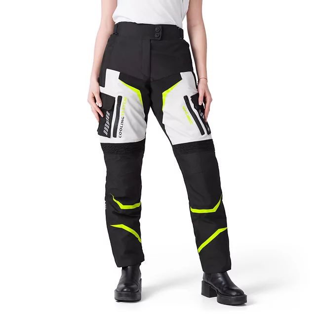 Ženske moto hlače W-TEC Warao Lady - črna-modra