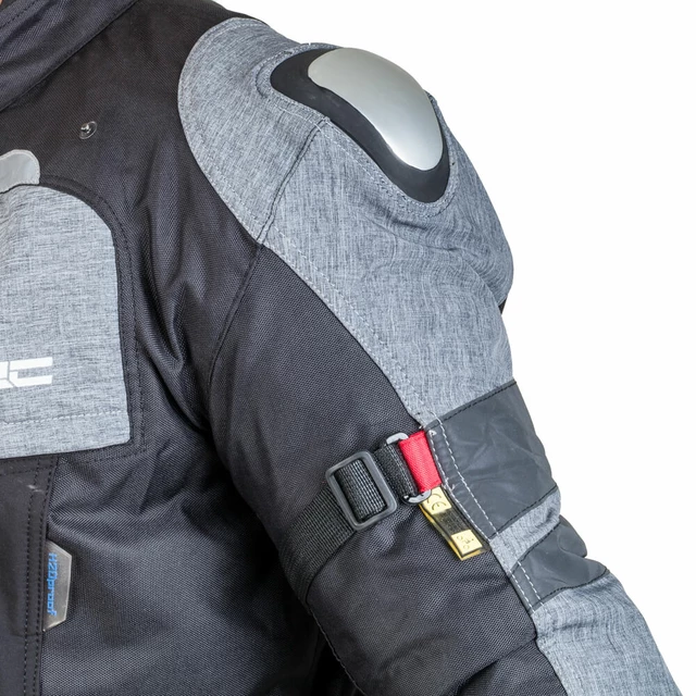 Moška moto bunda W-TEC Tomret NF-2220 - črna-siva