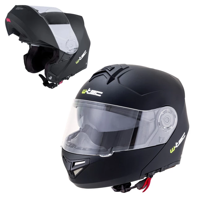 Preklopna moto čelada W-TEC Vexamo V270 - bela