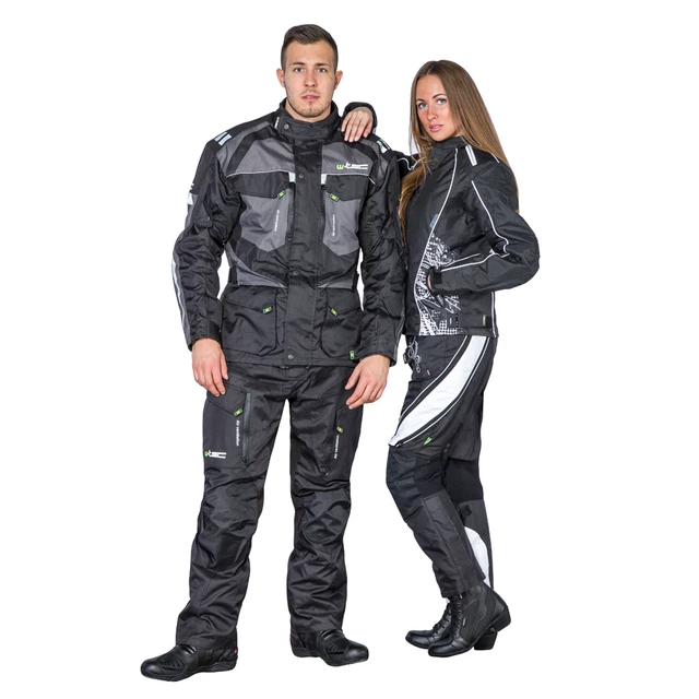 Moške moto hlače W-TEC Kaluzza GS-1614 - črna