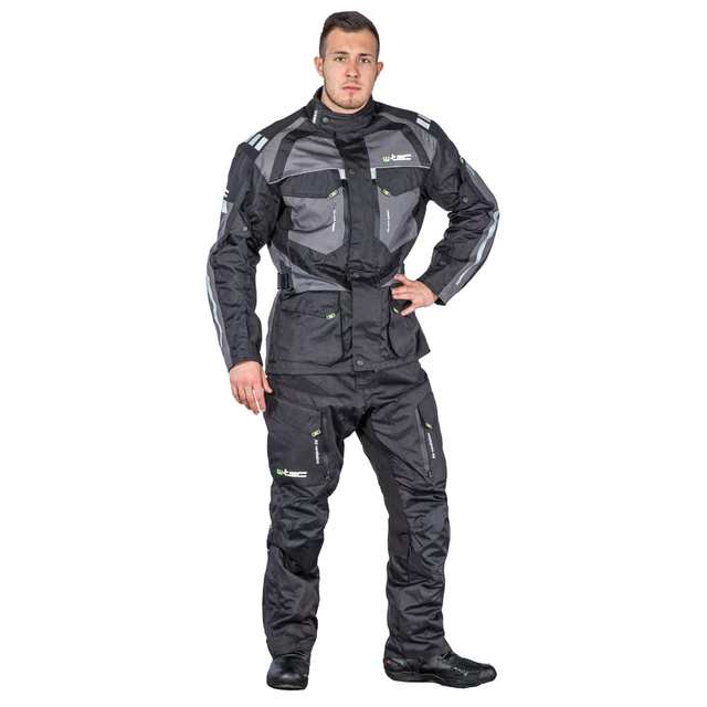 Moške moto hlače W-TEC Kaluzza GS-1614 - črna