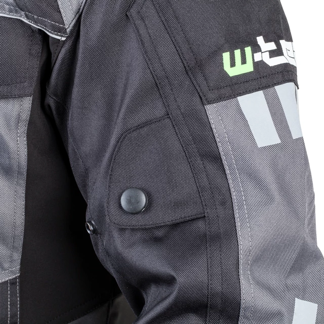 Moška moto bunda W-TEC Burdys GS-1613 - črna-siva