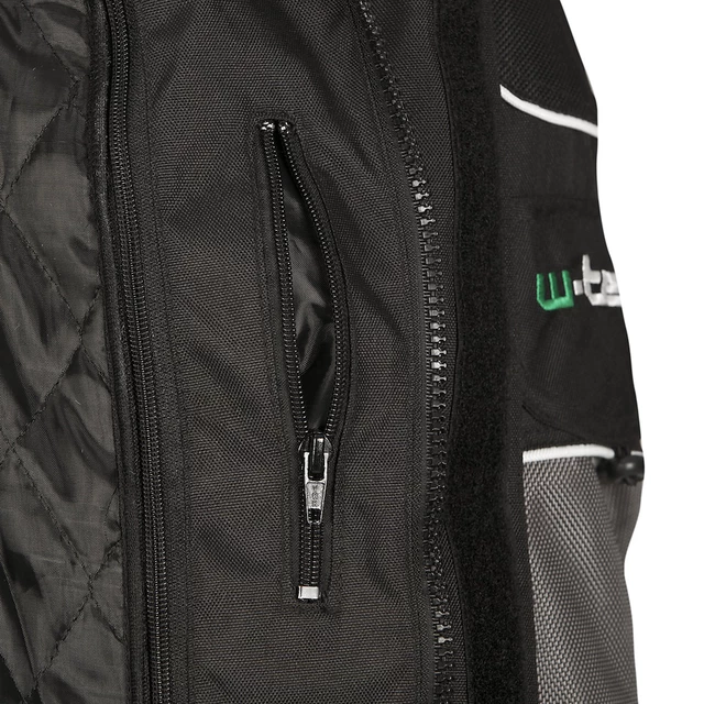 Moto bunda W-TEC Foibos PLUS - črna-siva