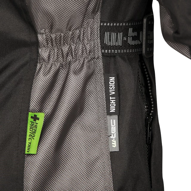 Moto bunda W-TEC Foibos PLUS - črna-siva