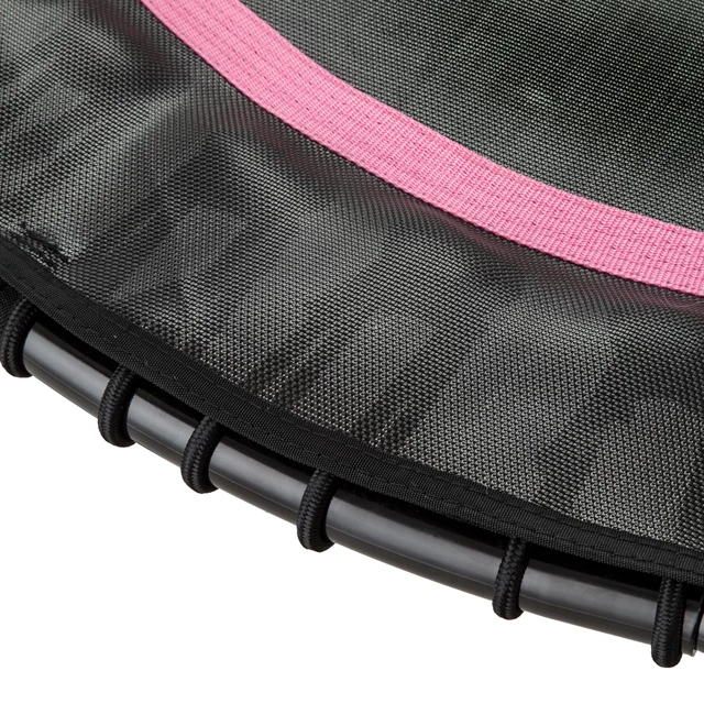 Trampolin z držalom inSPORTline Cordy 114 cm brez vzmeti - roza