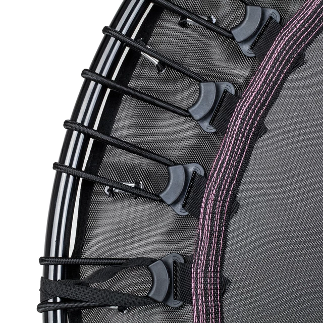 Trampolin z držalom inSPORTline Cordy 114 cm brez vzmeti - roza