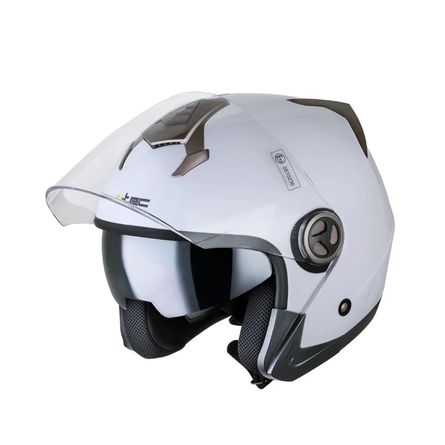 Moto čelada W-TEC YM-623 - Bela-Bron - Bela-Bron