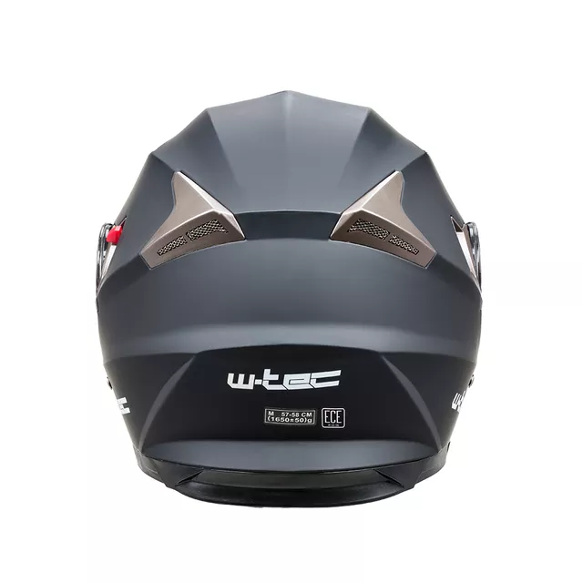 Preklopna moto čelada W-TEC Pezzon - belo-bronasta