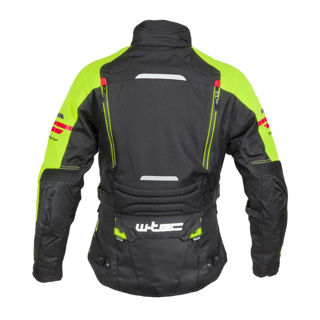Moto jakna W-TEC Ventura - črna-fluo rumena