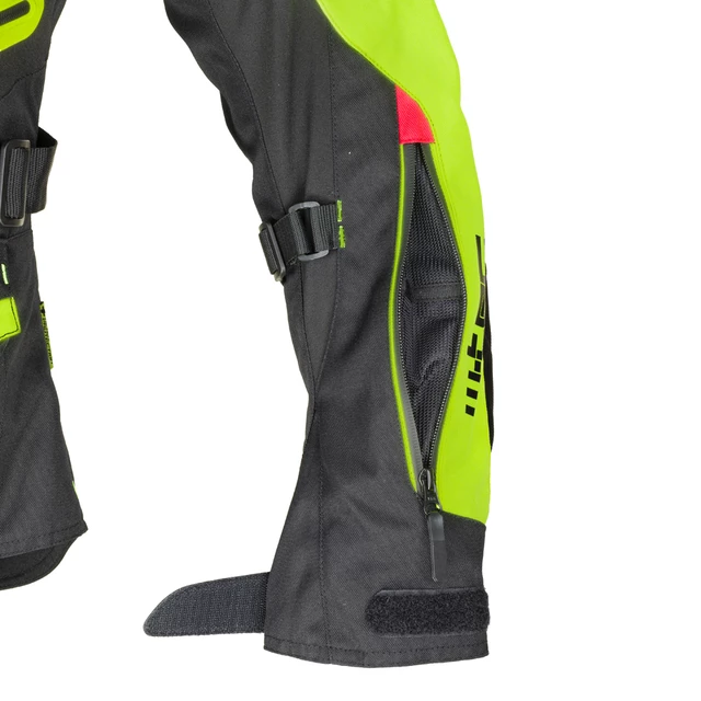 Moto jakna W-TEC Ventura - črna-fluo rumena