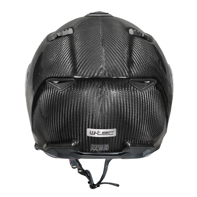 Preklopna moto čelada W-TEC Tensiler - karbon lesk