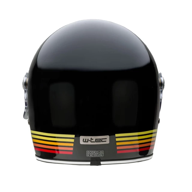 Moto čelada W-TEC Cruder Bismar - črno-rdeča-rumena