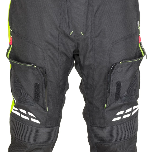 Ženske moto hlače W-TEC Spirital Lady - črna-fluo rumena