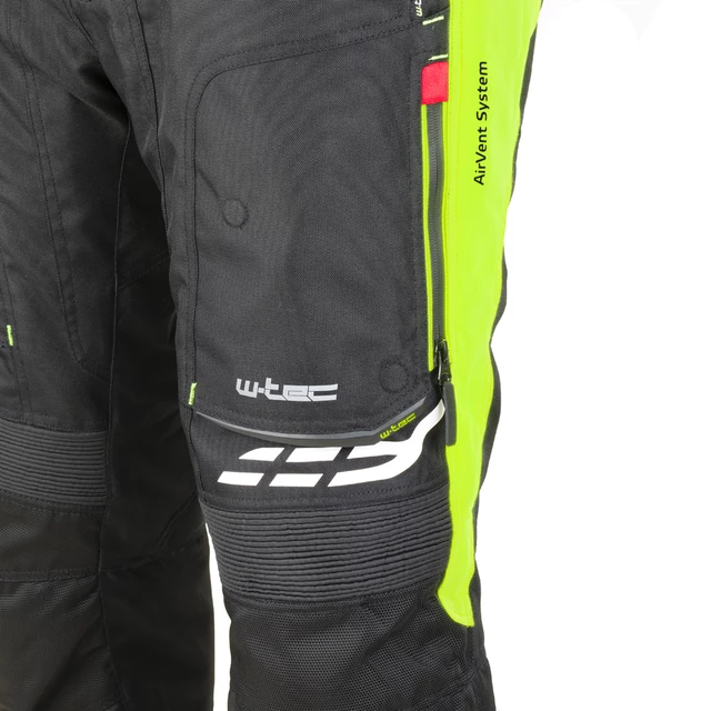 Ženske moto hlače W-TEC Spirital Lady - črna-fluo rumena