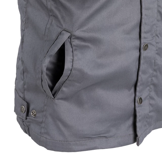 Moška moto jakna W-TEC Black Heart Garage Built Jacket - temno siva