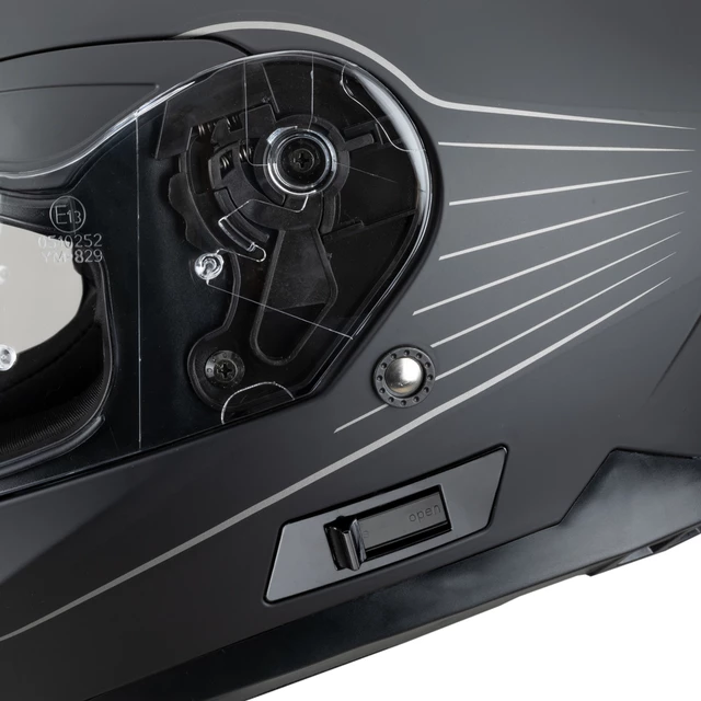 Moto čelada W-TEC Yorkroad Solid - Black Grey Matt