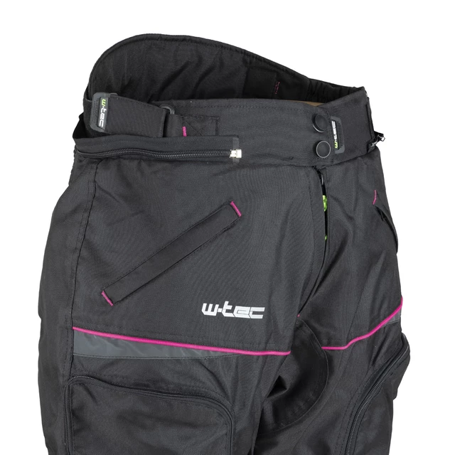 Ženske moto hlače W-TEC Propant Lady - črna -roza