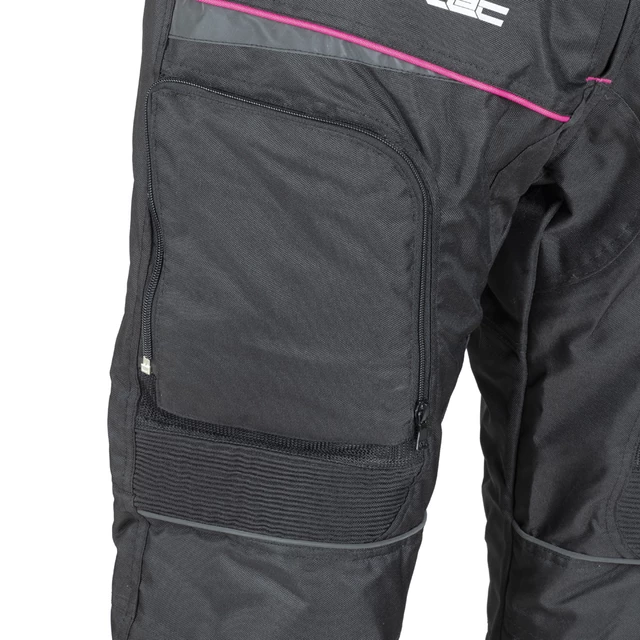 Ženske moto hlače W-TEC Propant Lady - črna -roza