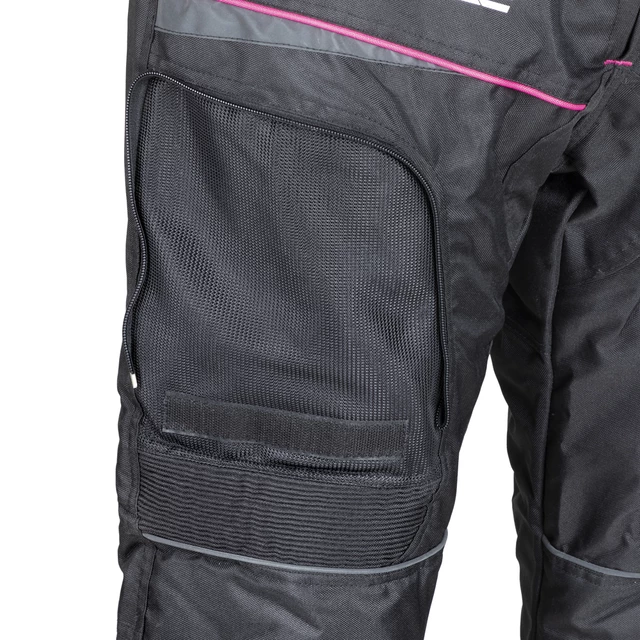 Ženske moto hlače W-TEC Propant Lady - črna -roza