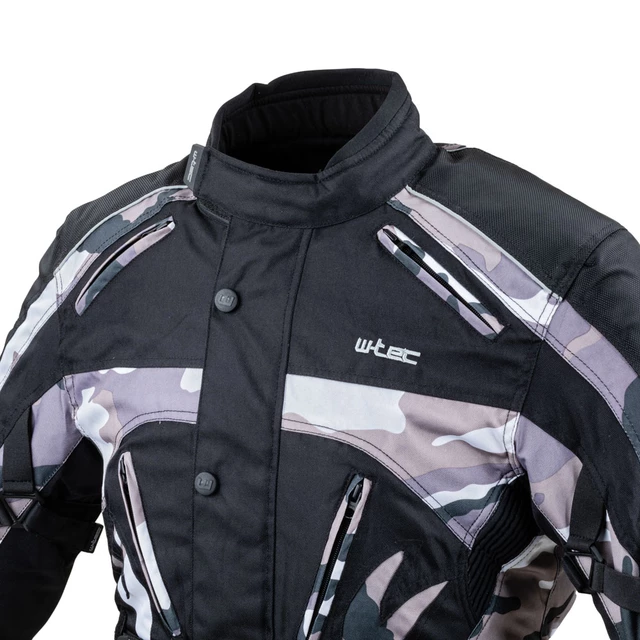 Moška moto bunda W-TEC Troopa - Črna camo