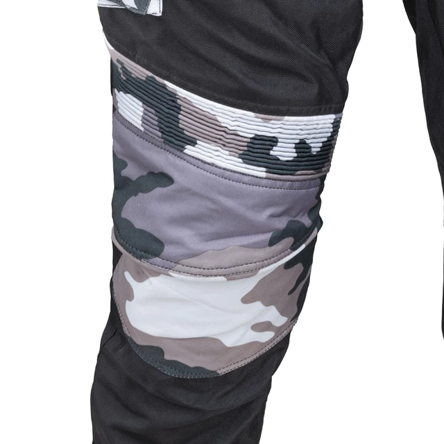Moto hlače W-TEC Kaamuf - Črna camo