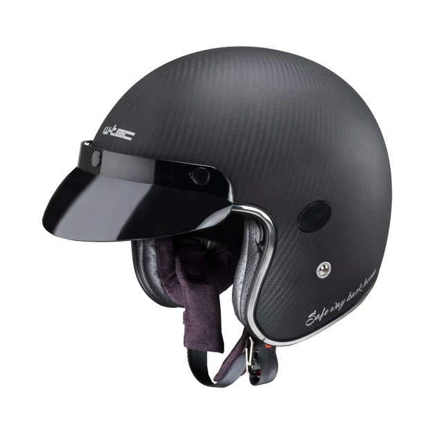 Moto čelada W-TEC Vacabro SWBH - Matt Carbon Pure - Matt Carbon Pure