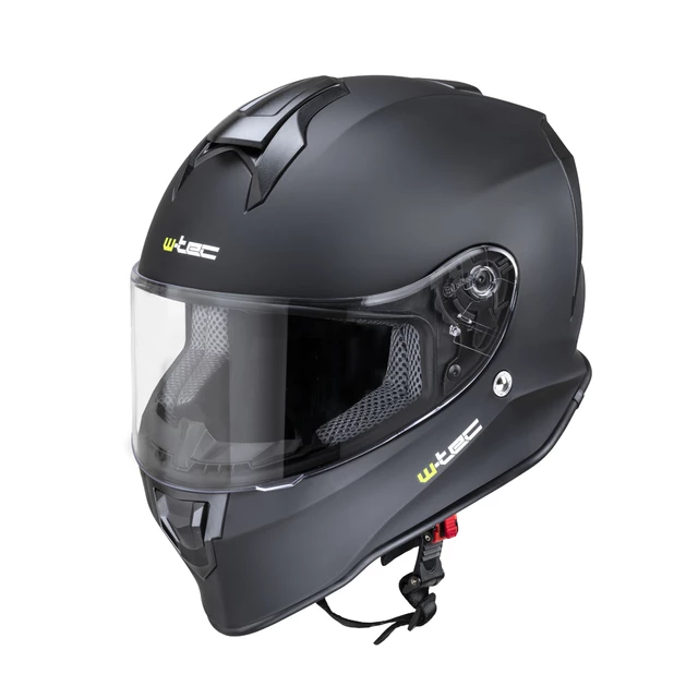 Moto čelada W-TEC Integra Solid - Matt Black - Matt Black